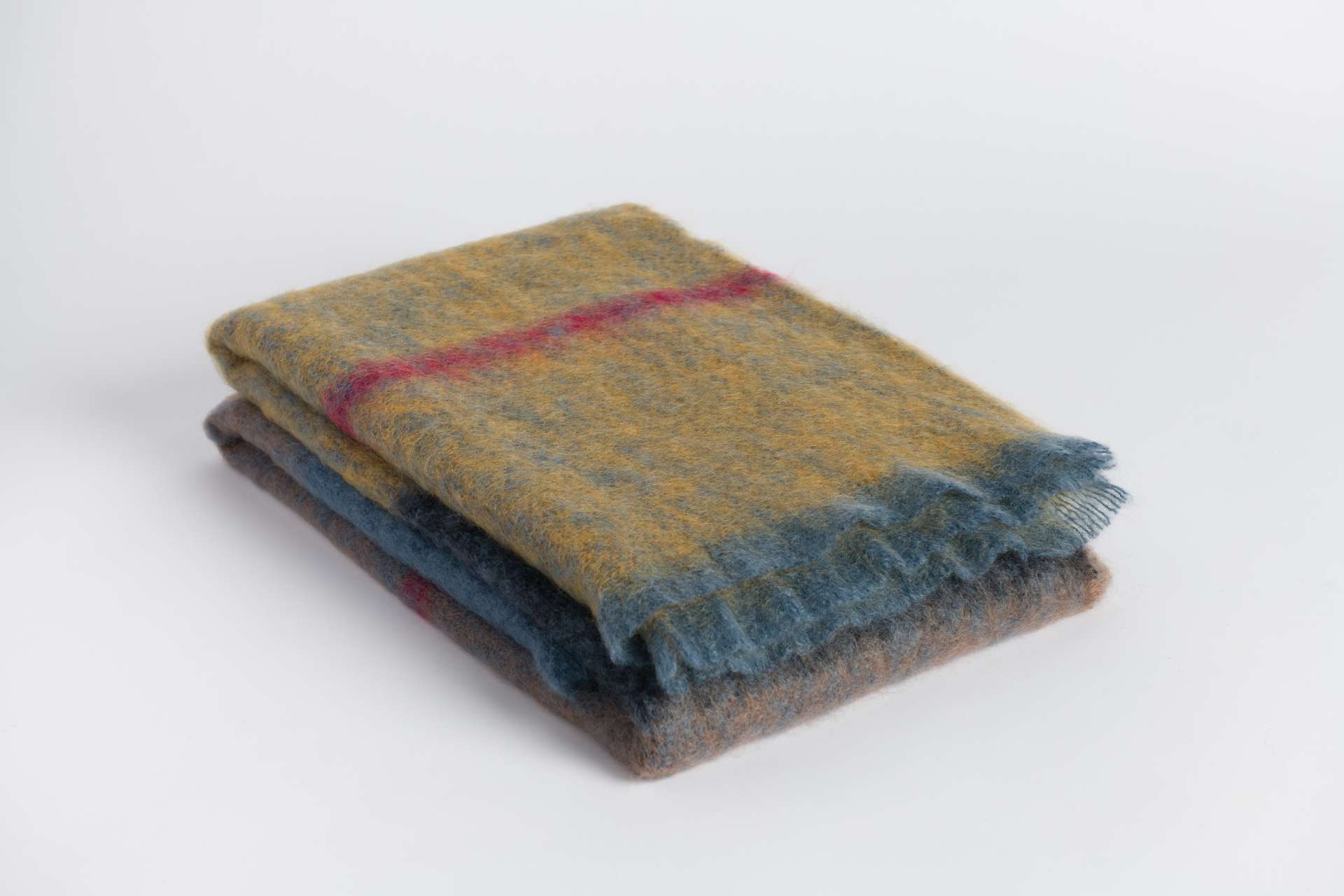 Ochre Boher Mohair XThrow Blanket - Cushendale Woollen Mills