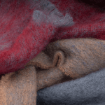 Wine Boher Mohair XScarf - Cushendale Woollen Mills