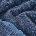 Black Clash Mohair Throw Blanket - Cushendale Woollen Mills