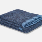 Black Clash Mohair Throw Blanket - Cushendale Woollen Mills