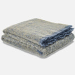 Olive Clash Mohair Throw Blanket - Cushendale Woollen Mills