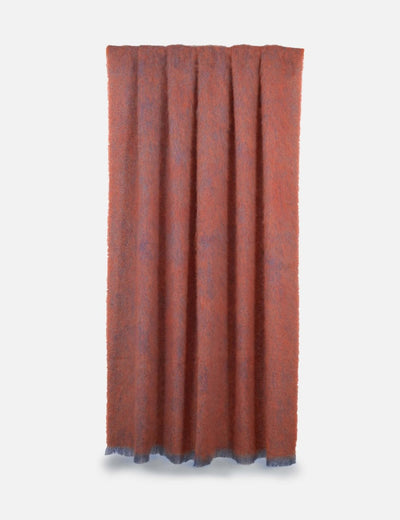 Poppy Clash Mohair Throw Blanket - Cushendale Woollen Mills