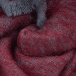 Wine Clash Mohair Scarf - Cushendale Woollen Mills