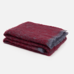 Wine Clash Mohair Throw Blanket - Cushendale Woollen Mills