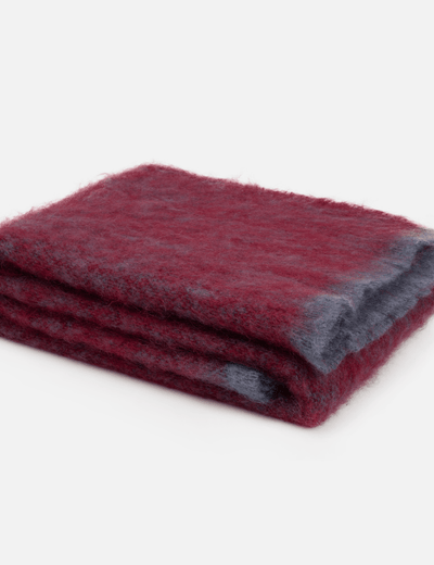 Wine Clash Mohair Throw Blanket - Cushendale Woollen Mills