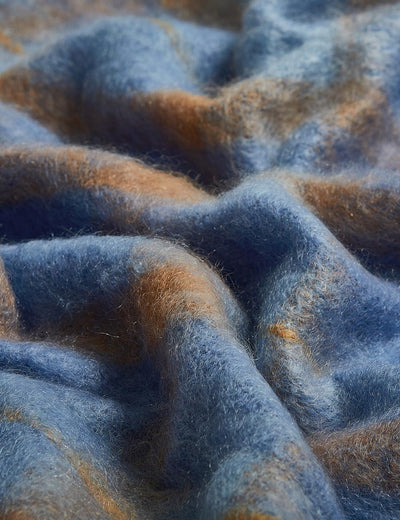 Bluebird Drumin Mohair Throw Blanket - Cushendale Woollen Mills