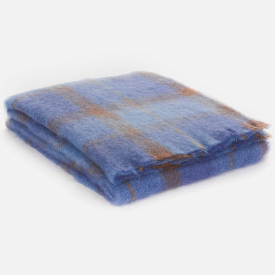 Bluebird Drumin Mohair Throw Blanket - Cushendale Woollen Mills