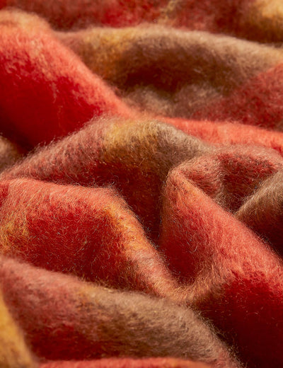 Flame Drumin Mohair Throw Blanket - Cushendale Woollen Mills