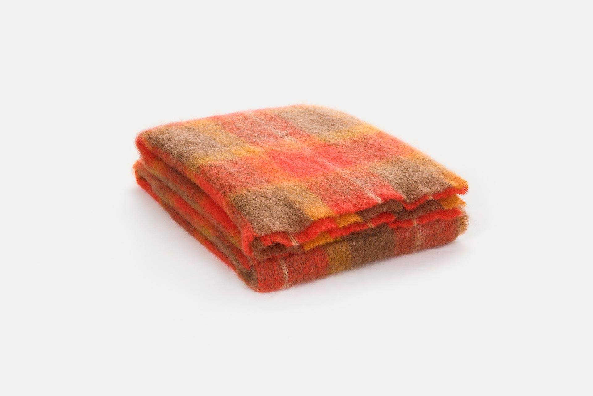 Flame Drumin Mohair Throw Blanket - Cushendale Woollen Mills
