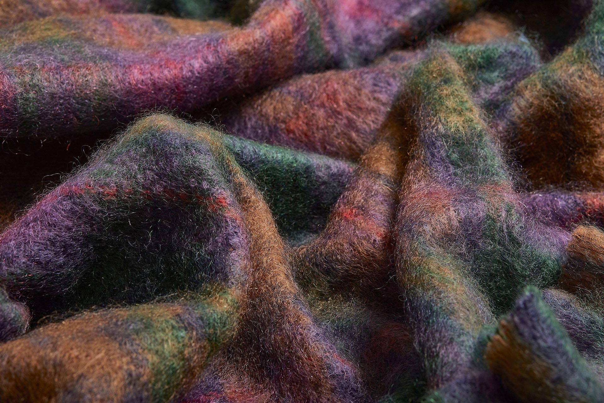 Woodland Drumin Mohair Throw Blanket - Cushendale Woollen Mills