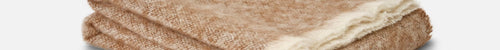 Cocoa Mooneen Mohair Throw Blanket - Cushendale Woollen Mills