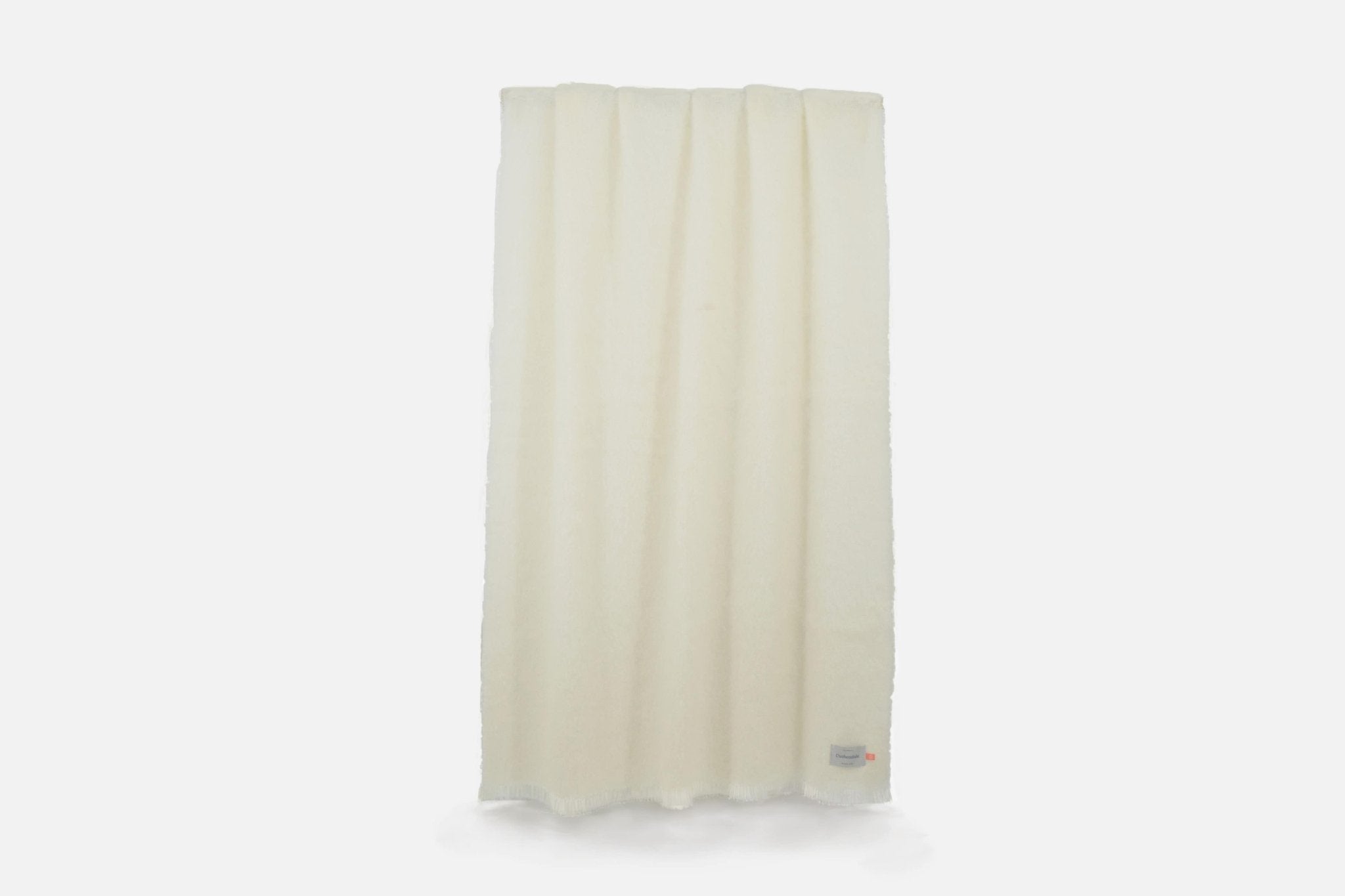 Ivory Mooneen Mohair Throw Blanket - Cushendale Woollen Mills
