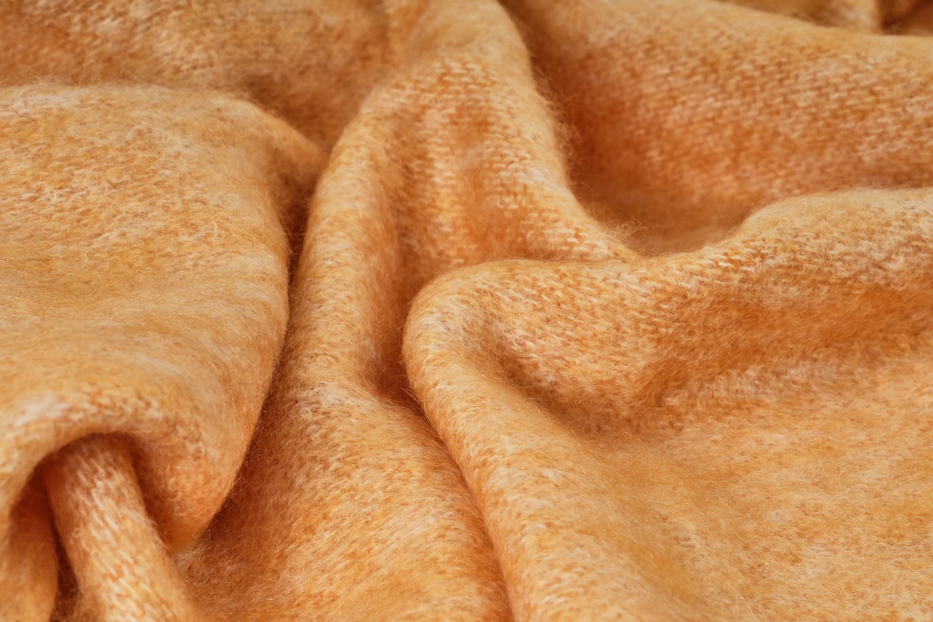 Ochre Mooneen Mohair Scarf - Cushendale Woollen Mills