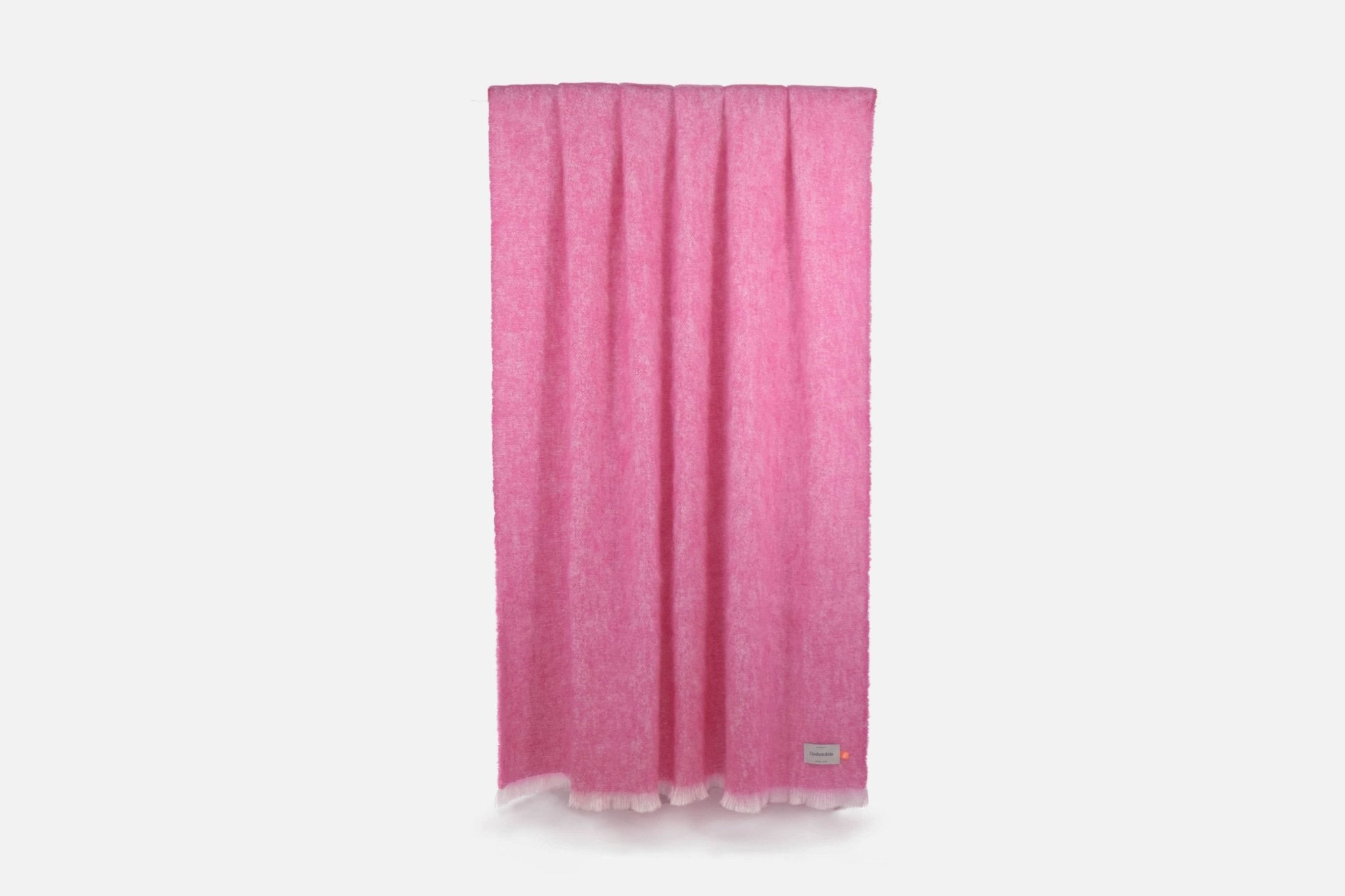 Raspberry Mooneen Mohair Throw Blanket - Cushendale Woollen Mills