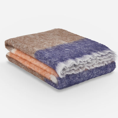 Tangerine Silare Mohair XThrow Blanket - Cushendale Woollen Mills