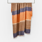 Tangerine Silare Mohair XThrow Blanket - Cushendale Woollen Mills
