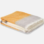 Ochre Silare Mohair XThrow Blanket - Cushendale Woollen Mills