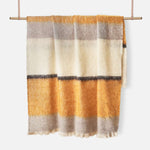 Ochre Silare Mohair XThrow Blanket - Cushendale Woollen Mills