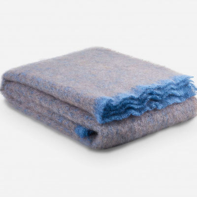 Cocoa Clash Mohair Throw Blanket - Cushendale Woollen Mills