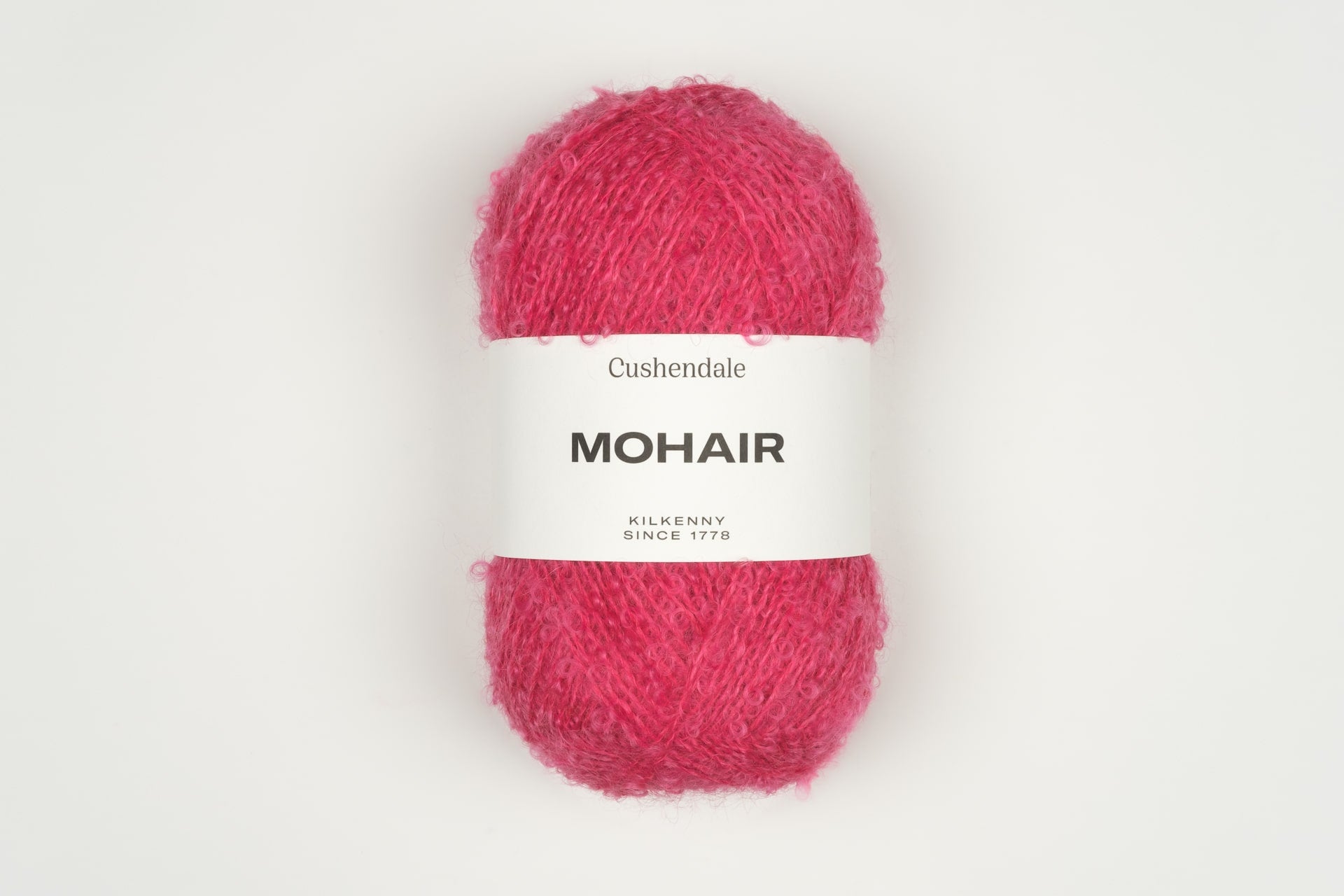 Raspberry Mohair Yarn - Cushendale Woollen Mills