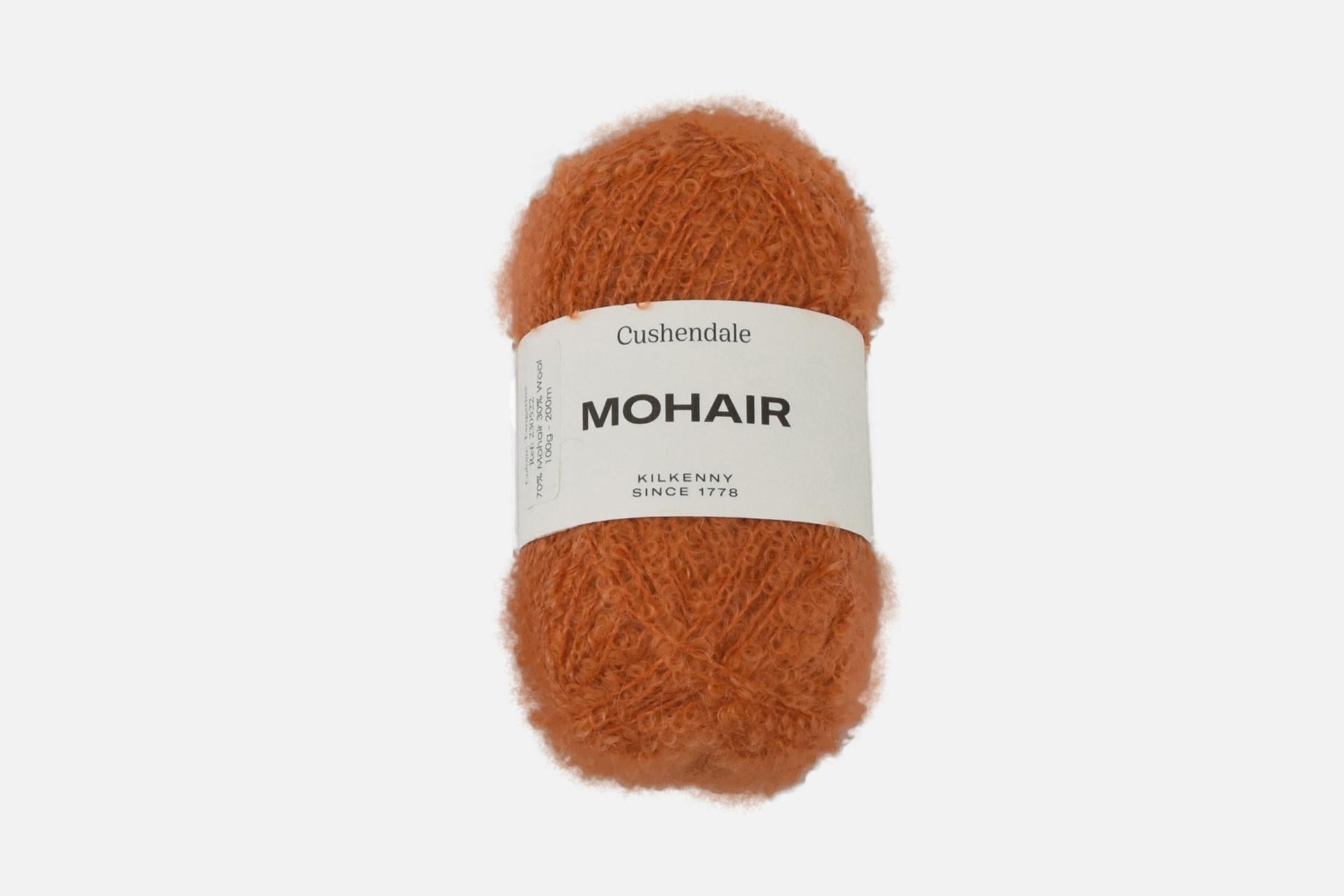 Tangerine Mohair Yarn - Cushendale Woollen Mills