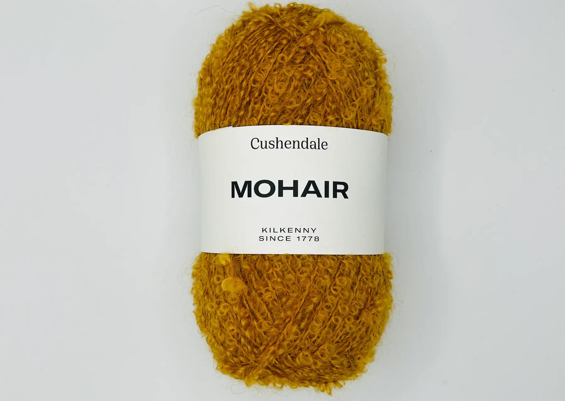 Ochre Mohair Yarn - Cushendale Woollen Mills