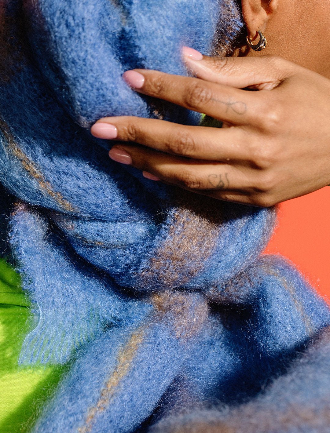 Bluebird Drumin Mohair Scarf - Cushendale Woollen Mills