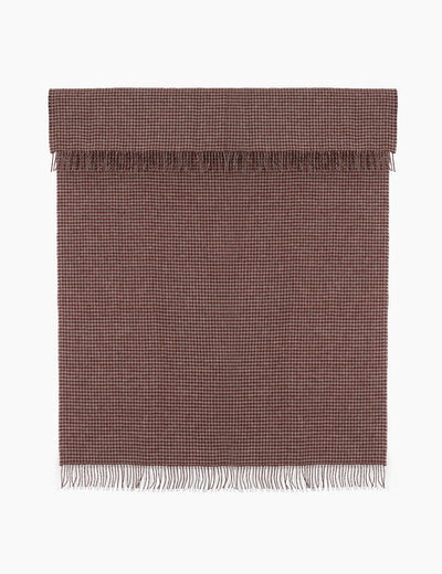 LIMITED EDITION - Cinnamon Irish Wool Throw Blanket - Cushendale Woollen Mills