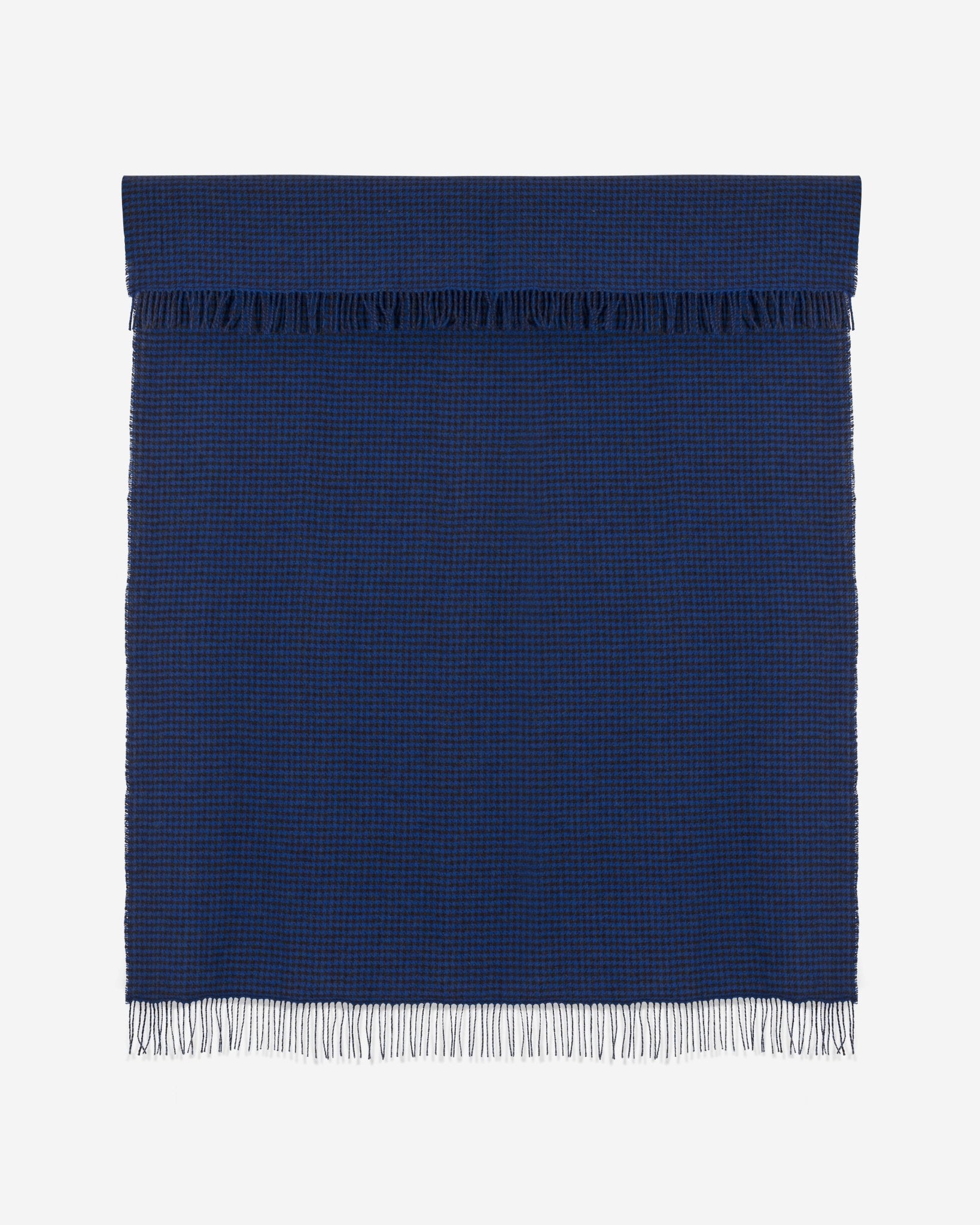 LIMITED EDITION - Cobalt Irish Wool Throw Blanket - Cushendale Woollen Mills