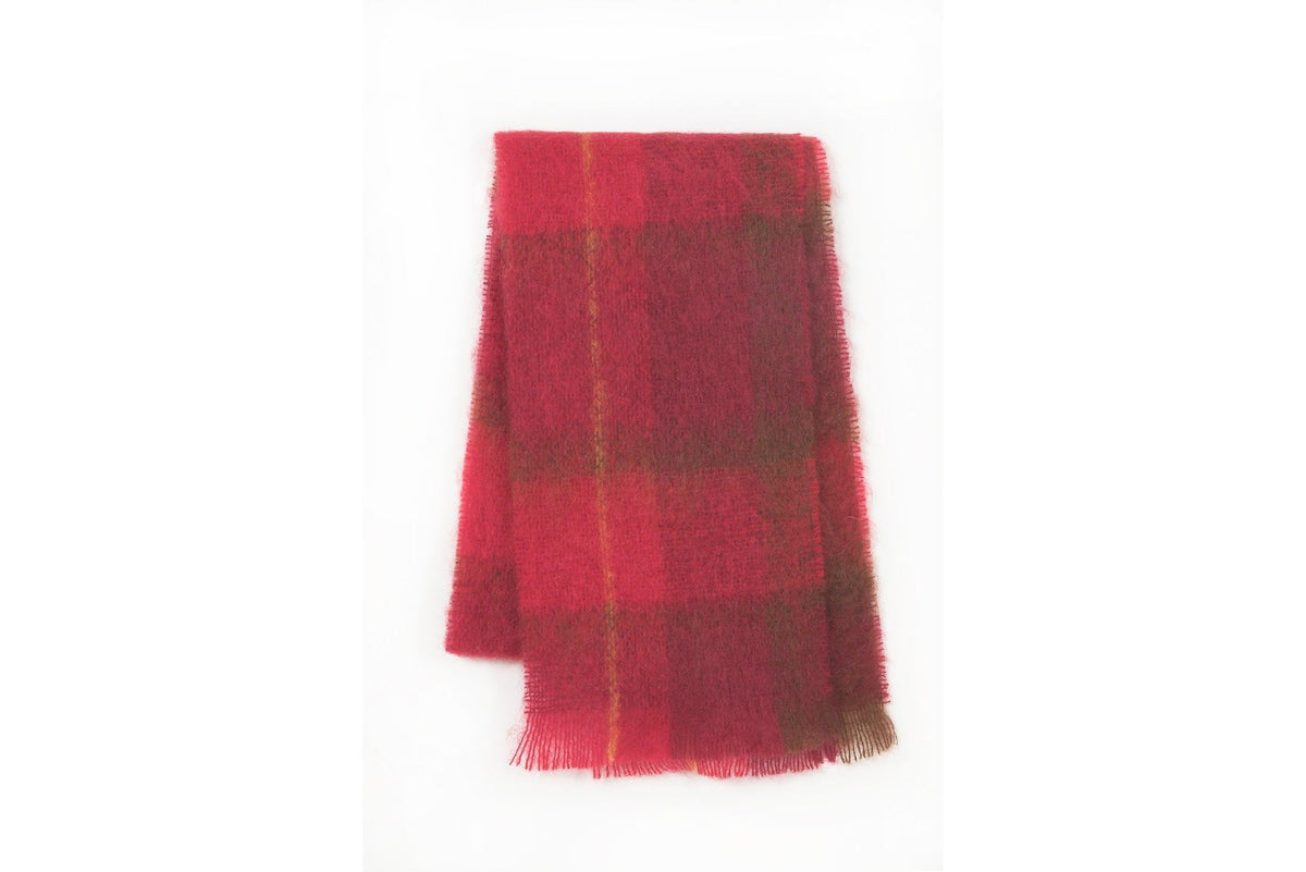 Cranberry Drumin Mohair Scarf - Cushendale Woollen Mills