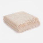 Ivory Mooneen Mohair Throw Blanket - Cushendale Woollen Mills