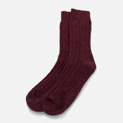 Wine Wool Socks - Cushendale Woollen Mills