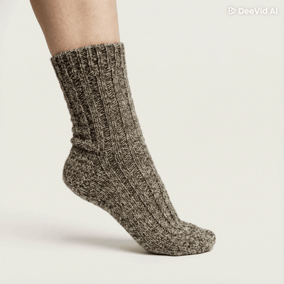 Oatmeal Natural Wool Socks - Cushendale Woollen Mills