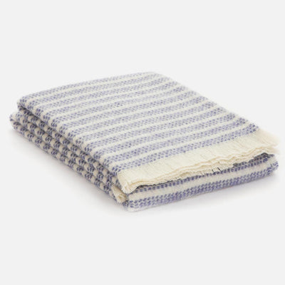 Indigo Raheen Irish Wool Throw Blanket - Cushendale Woollen Mills