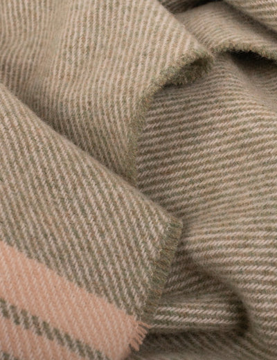 Fern Ombre Kileen Lambswool Baby Blanket - Cushendale Woollen Mills