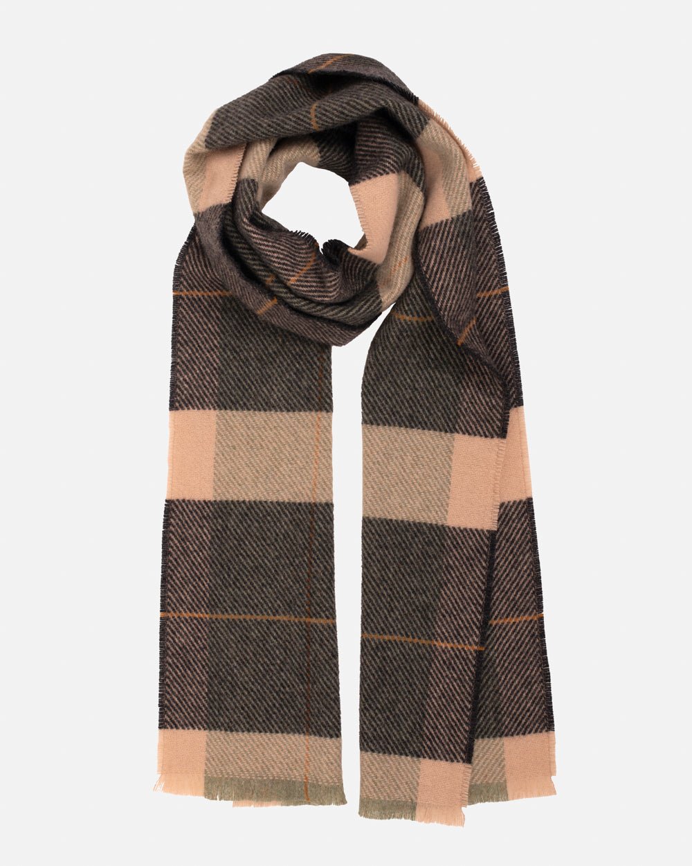 Charcoal Mullins Merino Lambswool Scarf - Cushendale Woollen Mills