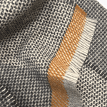 Black/Autumn Tweed Merino Lambswool Scarf - Cushendale Woollen Mills