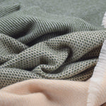 Moss Ballyogan Lambswool Throw Blanket - Cushendale Woollen Mills