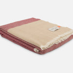 Wine Ballyogan Lambswool Throw Blanket - Cushendale Woollen Mills