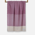 Wine Ballyogan Lambswool Throw Blanket - Cushendale Woollen Mills