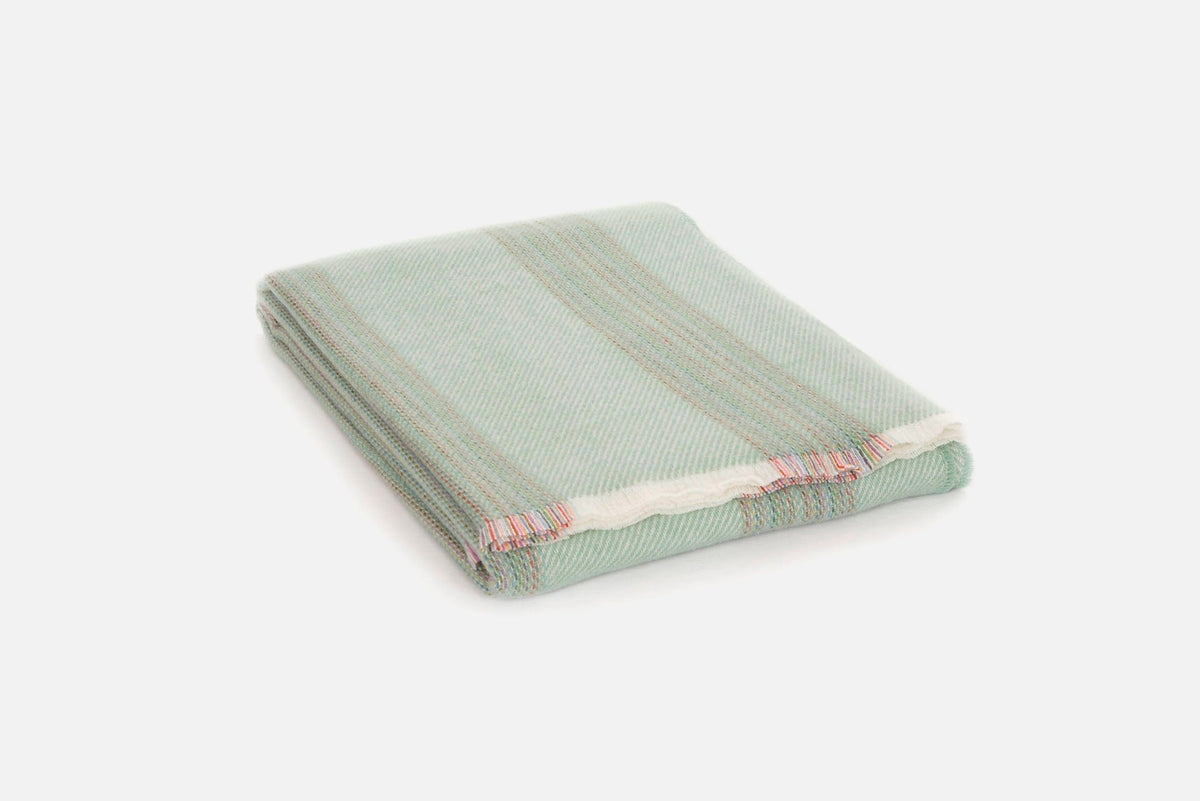 Jade Seskin Lambswool Throw Blanket - Cushendale Woollen Mills