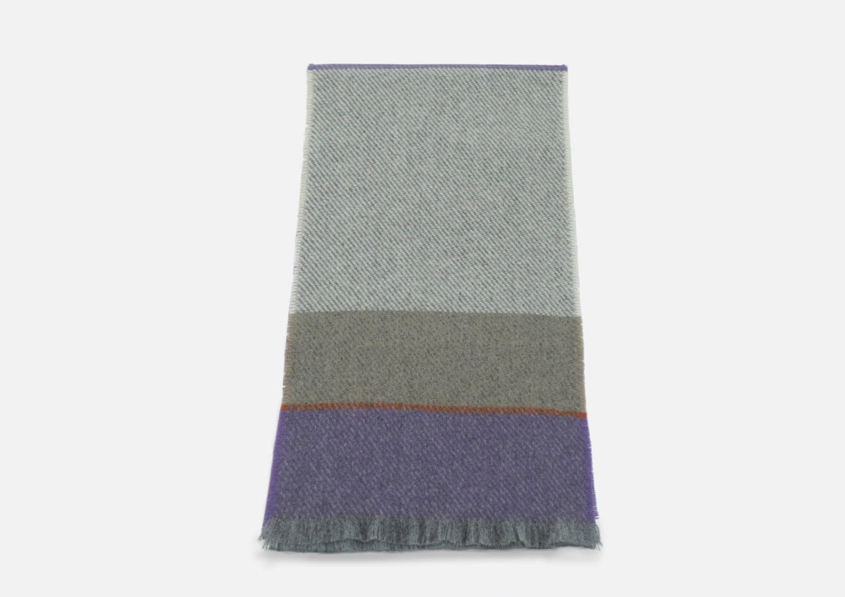 Mauve Bahana Lambswool Scarf - Cushendale Woollen Mills