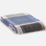 Azure Glynn Lambswool Throw Blanket - Cushendale Woollen Mills
