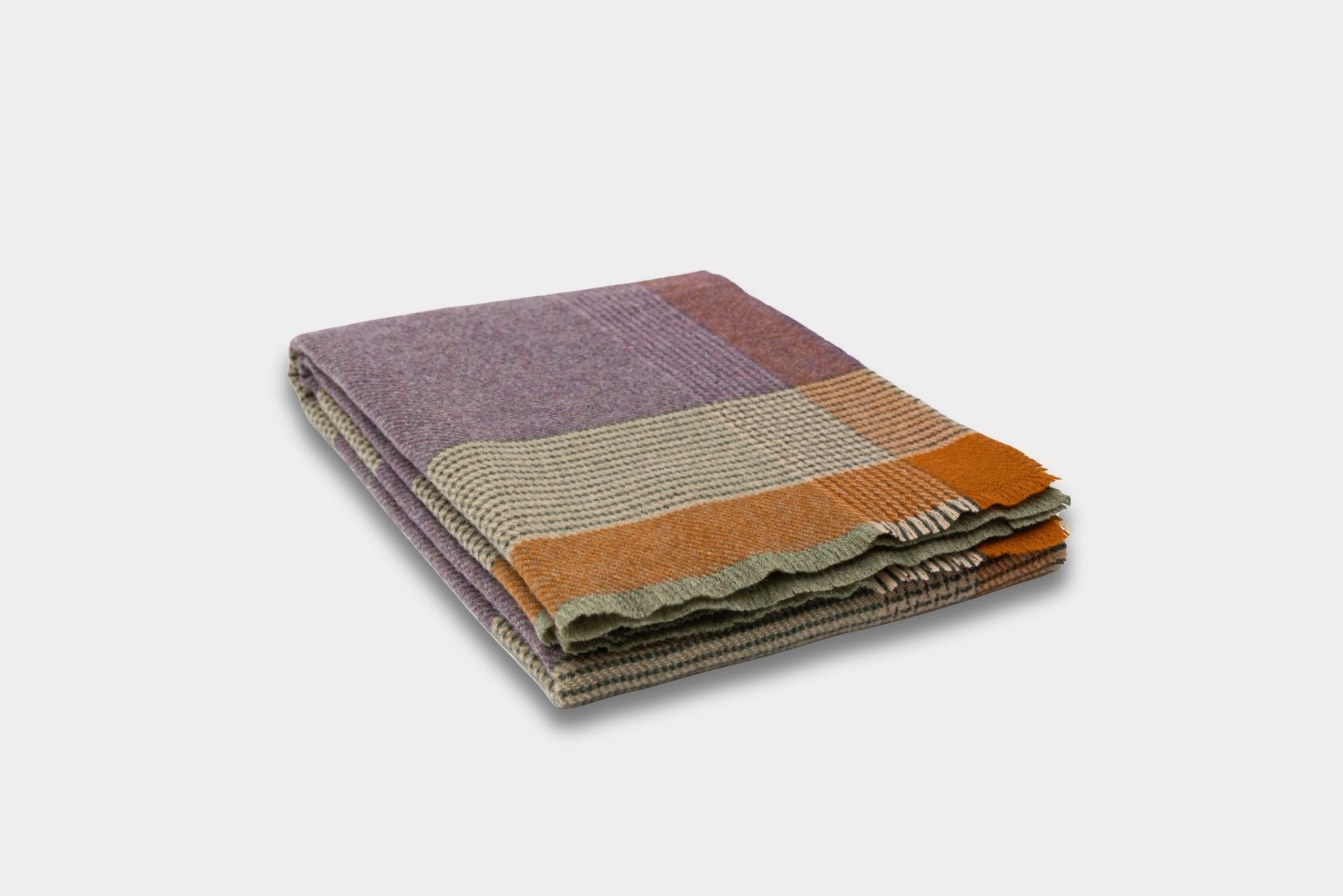 Heather Heron Lambswool Throw Blanket - Cushendale Woollen Mills