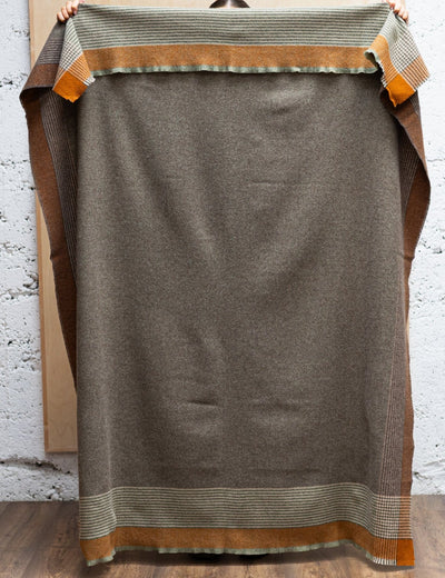 Jacob Heron Lambswool Throw Blanket - Cushendale Woollen Mills