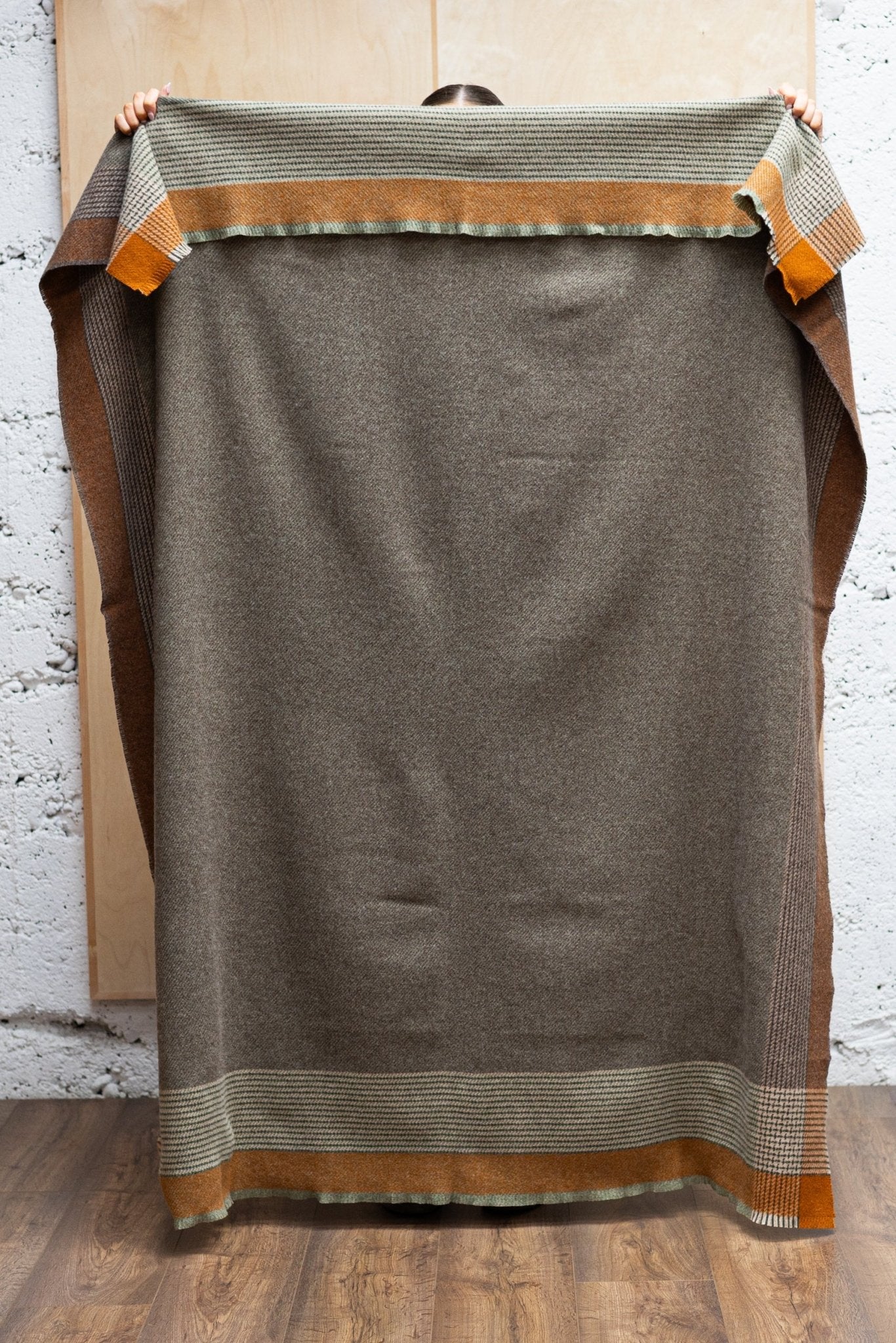 Jacob Heron Lambswool Throw Blanket - Cushendale Woollen Mills