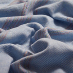 Sky Seskin Lambswool Throw Blanket - Cushendale Woollen Mills
