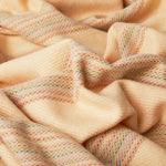 Apricot Seskin Lambswool Throw Blanket - Cushendale Woollen Mills