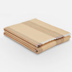 Apricot Seskin Lambswool Throw Blanket - Cushendale Woollen Mills
