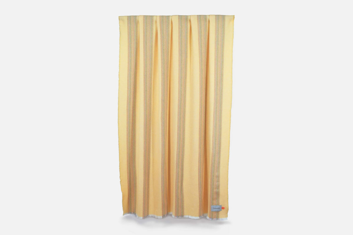 Apricot Seskin Lambswool Throw Blanket - Cushendale Woollen Mills